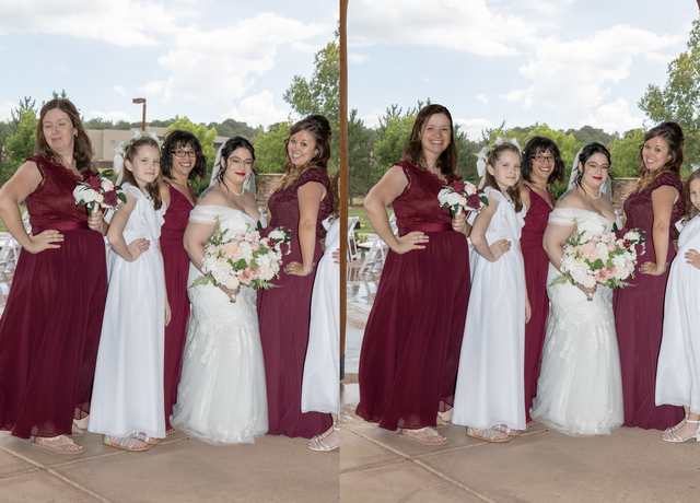 face swap wedding group